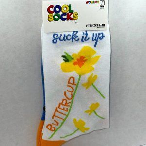 COOL SOCKS "SUCK IT UP BUTTERCUP"